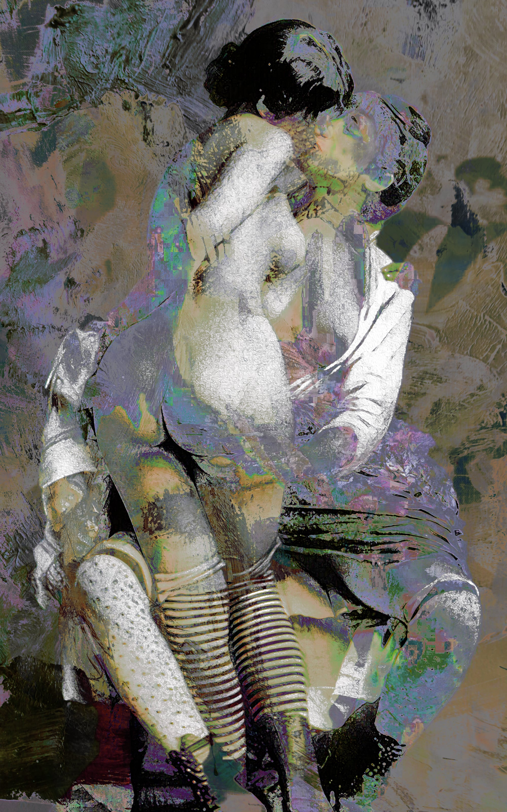 Nude#22 30X48 Ink on watercolor paper